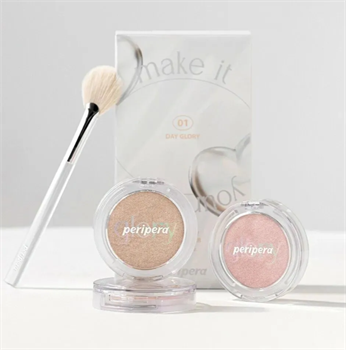 CLIO Peripera Хайлайтер с кисточкой  Pure Glory Highlighter + Brush 10335 - фото 1028