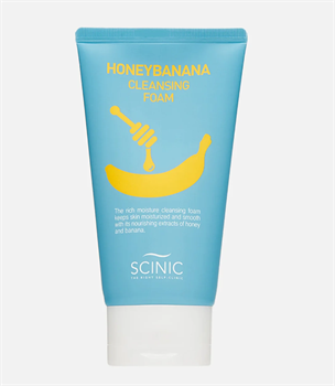 90 отзывов Очищающая питающая пенка для лица с мёдом и бананом SCINIC Honey Banana Cleansing Foam 10397 - фото 1286
