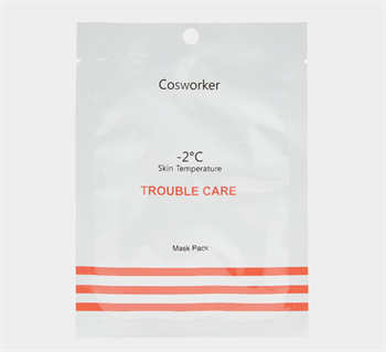 Маска на тканевой основе для проблемной кожи Cosworker Trouble Care Mask Pack 10420