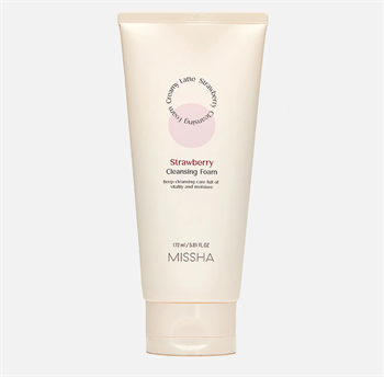Пенка для умывания с экстрактом клубники Missha Creamy latte Strawberry 10460 - фото 1429
