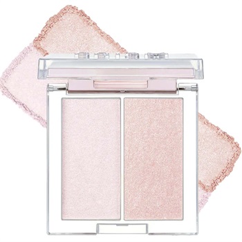 Двойной хайлайтер для естественного сияния кожи CLIO Prism Highlighter Duo 02 Lavender Voyage, 5.9g 10501