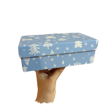 Коробка подарочная с Новогодним принтом 19*12*6,5 10586