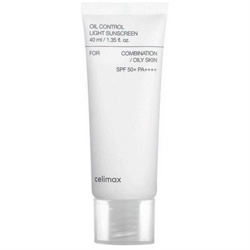 Себорегулирующий лёгкий солнцезащитный крем Celimax Oil Control Light Sunscreen SPF50+PA++++ 10747