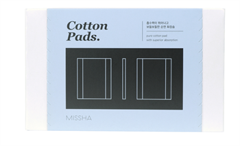 Missha Cotton Pads 80 прямоугольных ватных дисков 10276 - фото 854