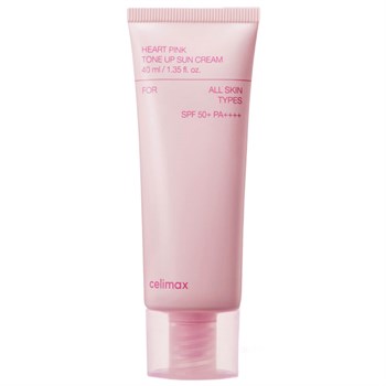 Выравнивающий солнцезащитный крем для сияния кожи Celimax Heart Pink Tone Up Sun Cream SPF50+ PA++++ 10323 - фото 992