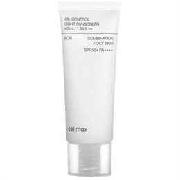 Себорегулирующий лёгкий солнцезащитный крем Celimax Oil Control Light Sunscreen SPF50+PA++++ 10358