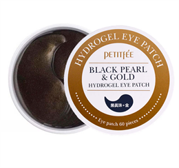 Гидрогелевые патчи для век с чёрным жемчугом Petitfee Black Pearl & Gold Hydrogel Eye Patch 10413