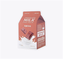 Молочные тканевые маски A'PIEU Milk One Pack Chocolate (С экстрактом Какао) 10518