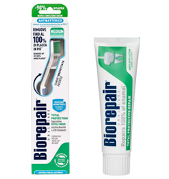 Biorepair Программа Total Protection очищение: зубная щетка + зубная паста 75 мл (Ежедневная забота) 10600