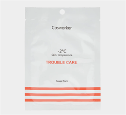 Маска на тканевой основе для проблемной кожи Cosworker Trouble Care Mask Pack 10797
