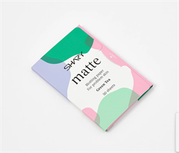 Матирующие салфетки для лица для проблемной кожи Shary Matte blotting paper for problem skin Green Tea 10808