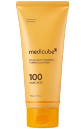 Пенка для умывания с кислотами medicube Kojic Acid Turmeric Toning Cleanser 10822