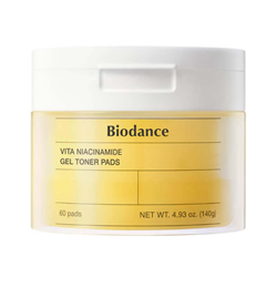 Осветляющие пэды с ниацинамидом для сияния кожи Biodance Vita Niacinamide Gel Toner Pad 10833