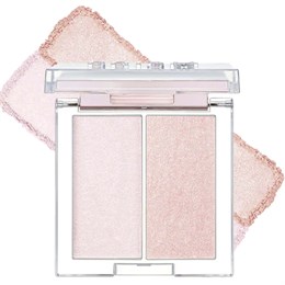 Двойной хайлайтер для естественного сияния кожи CLIO Prism Highlighter Duo 02 Lavender Voyage, 5.9g 10049