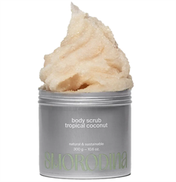 SmoRodina Cахарно-соляной скраб-желе для тела «Тропический кокос», 300 г (примята банка) 10903