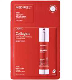 Двухфазная маска с коллагеном и микроиглами MEDIPEEL Red Lacto Collagen 3000 Shot Serum 2 Step Mask 10931