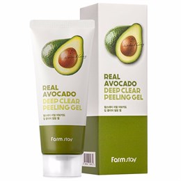 FarmStay Пилинг-скатка с авокадо Real avocado deep clear peeling gel 10081