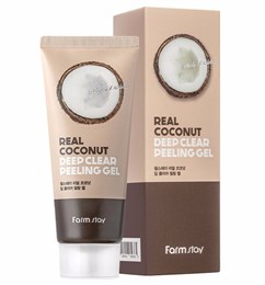 FarmStay Пилинг-скатка с кокосом Real coconut deep clear peeling gel 10082