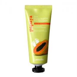 Lamelin Крем-бальзам для ног с маслом папайи Pure Papaya Seed Oil Foot Balm Cream 10145