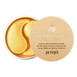 Гидрогелевые патчи для век с муцином улитки Petitfee Hydro Gel Eye Patch Gold & Snail (60шт) 10293